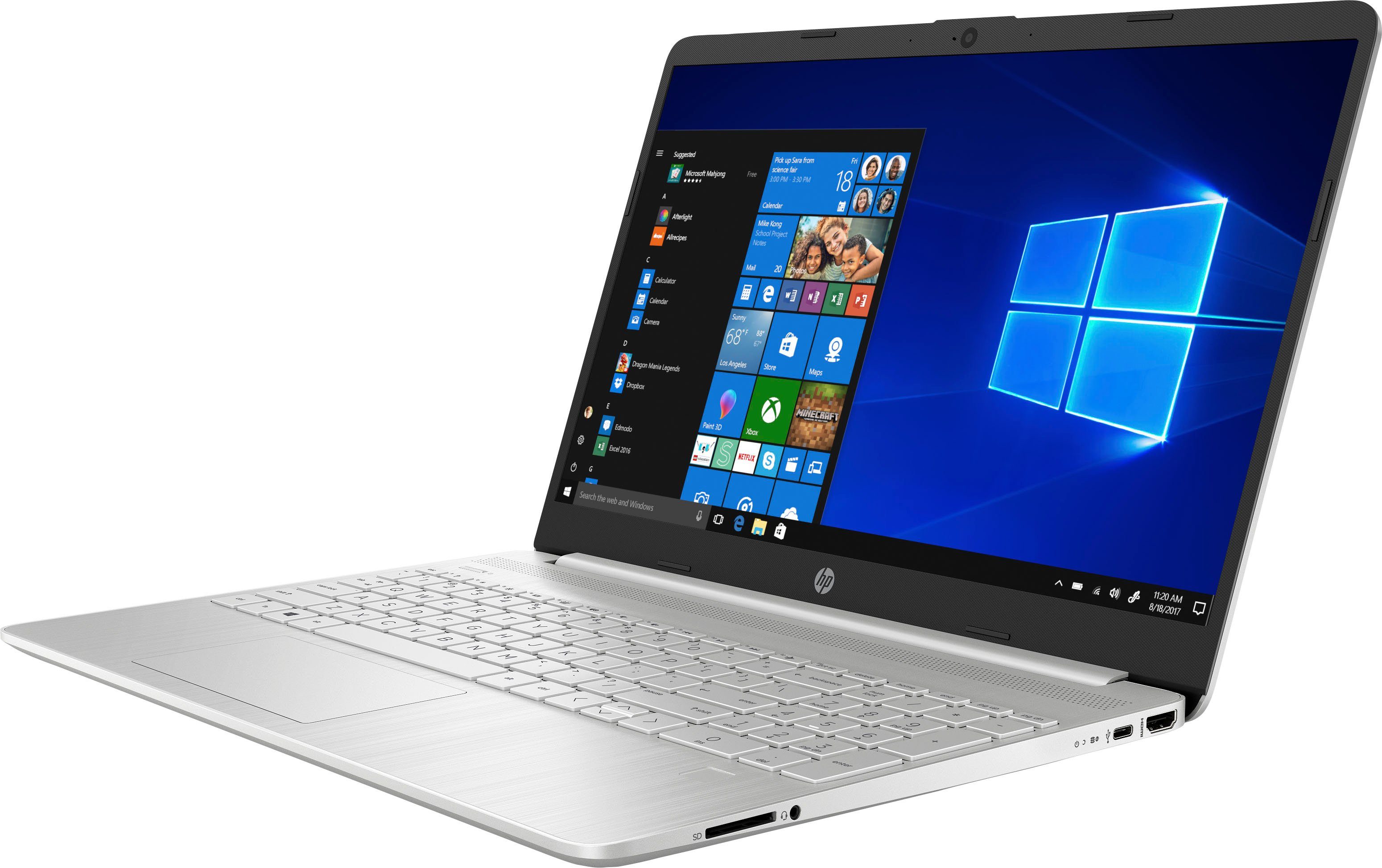 HP 15s-fq2226ng Notebook (39,6 cm/15,6 Zoll, Intel Pentium Gold 7505, UHD Graphics, 512 GB SSD)