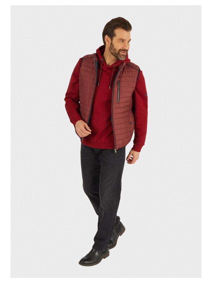 Navigazione Steppweste in oxblood red günstig kaufen XXL