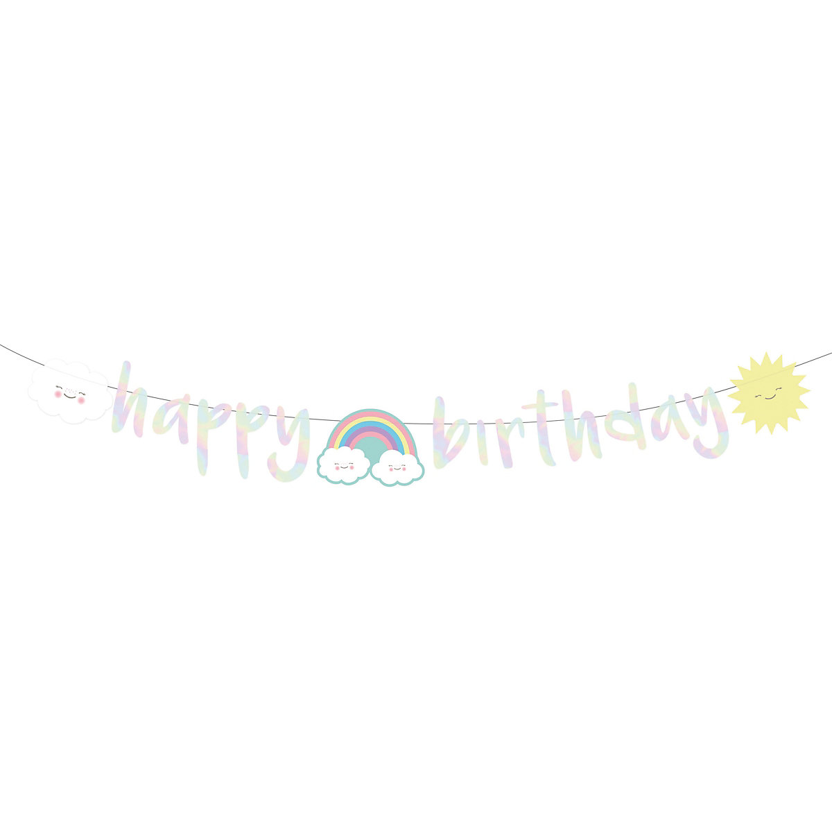Partykette Rainbow & Cloud 180cm