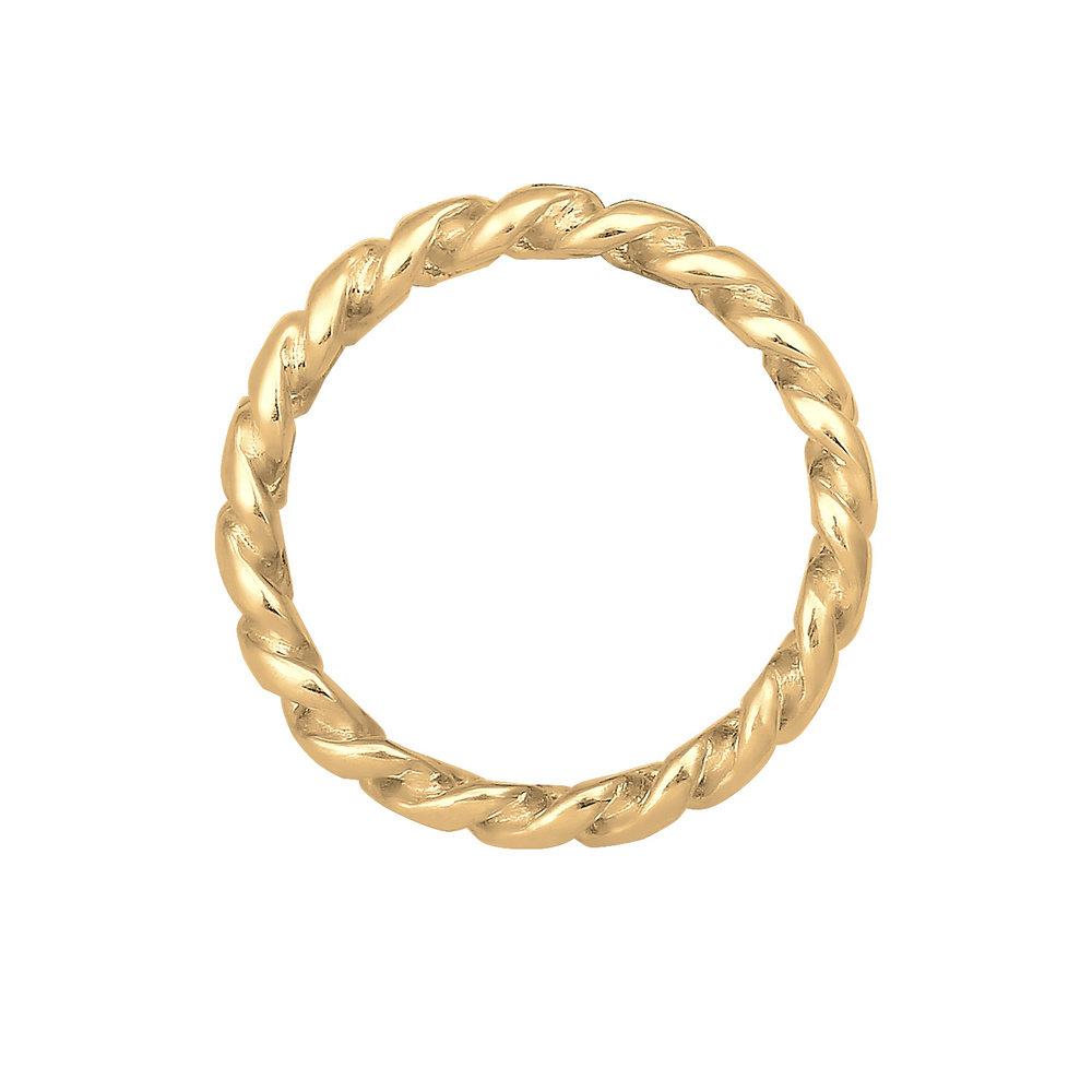 Elli Elli Bague Femmes Nœud Infini Torsadé en Argent Sterling 925 Bague