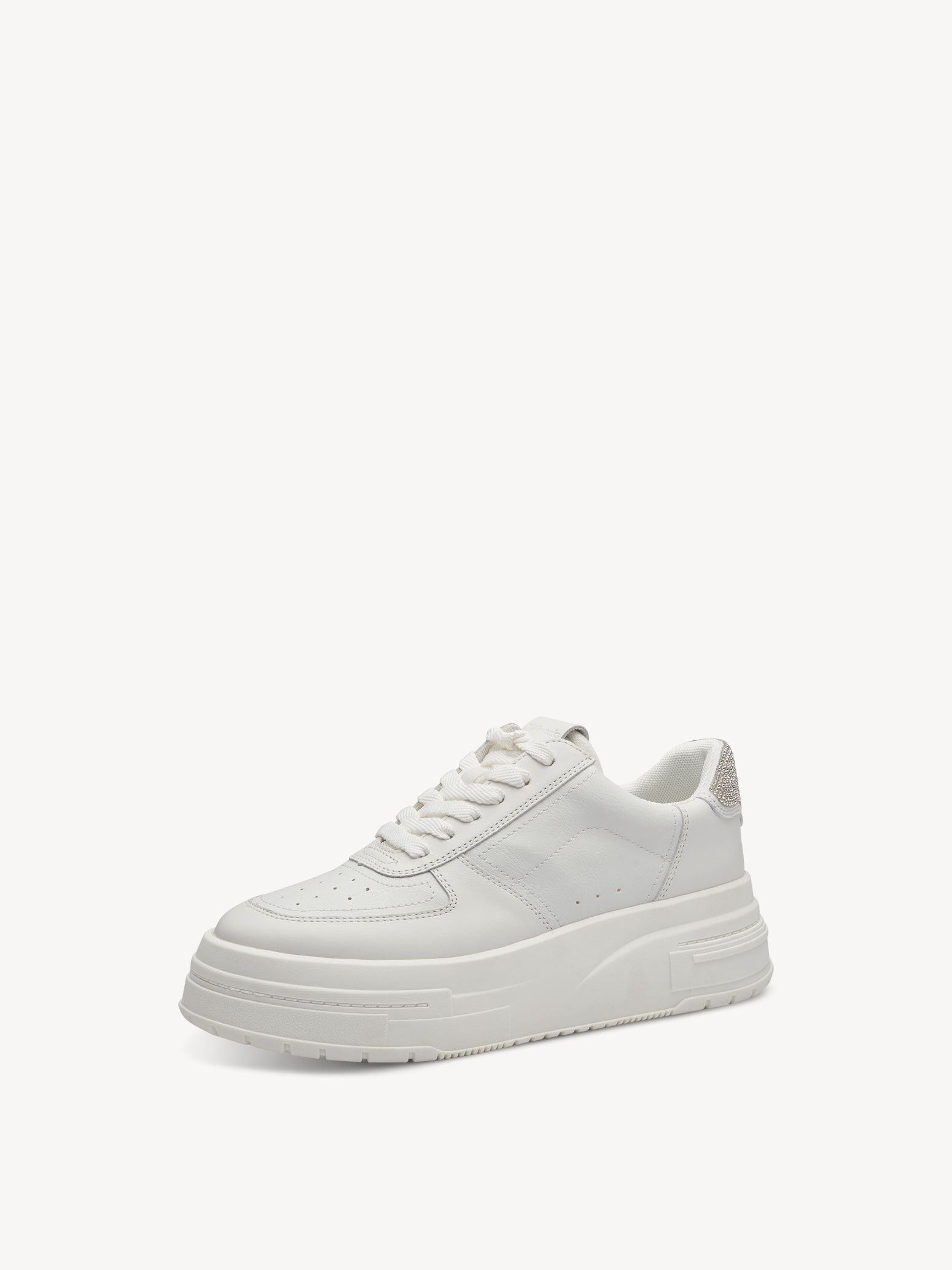 Basket en cuir - blanc