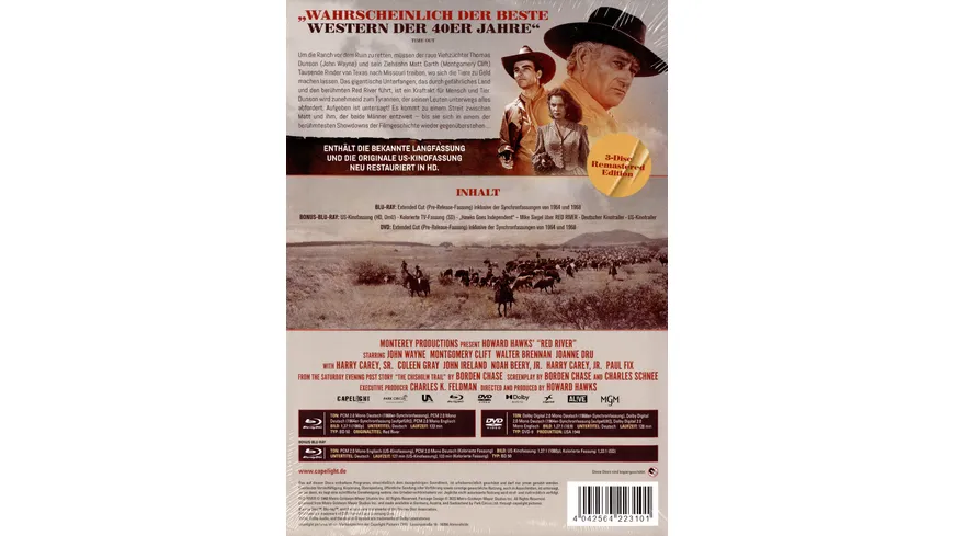 Red River - Panik am roten Fluss - 3-Disc Limited Collector's Edition im Mediabook  (Blu-ray + Bonus-Blu-ray + DVD)