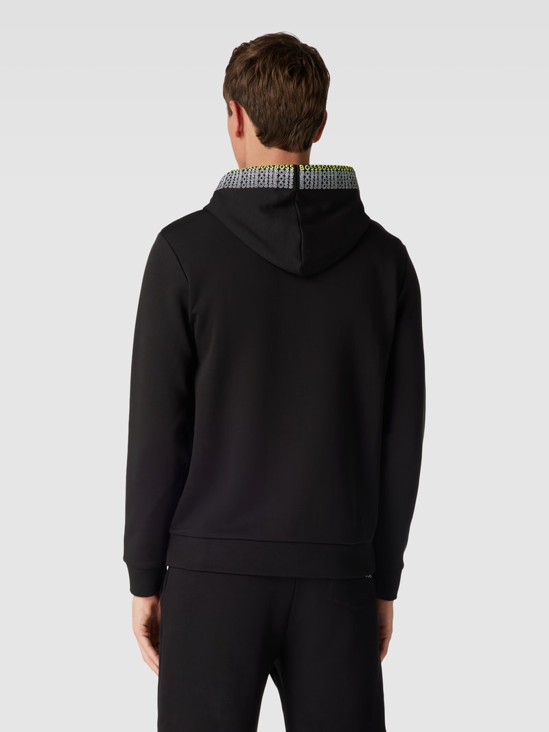 Hoodie mit Logo-Stitching Modell 'Soody' in schwarz