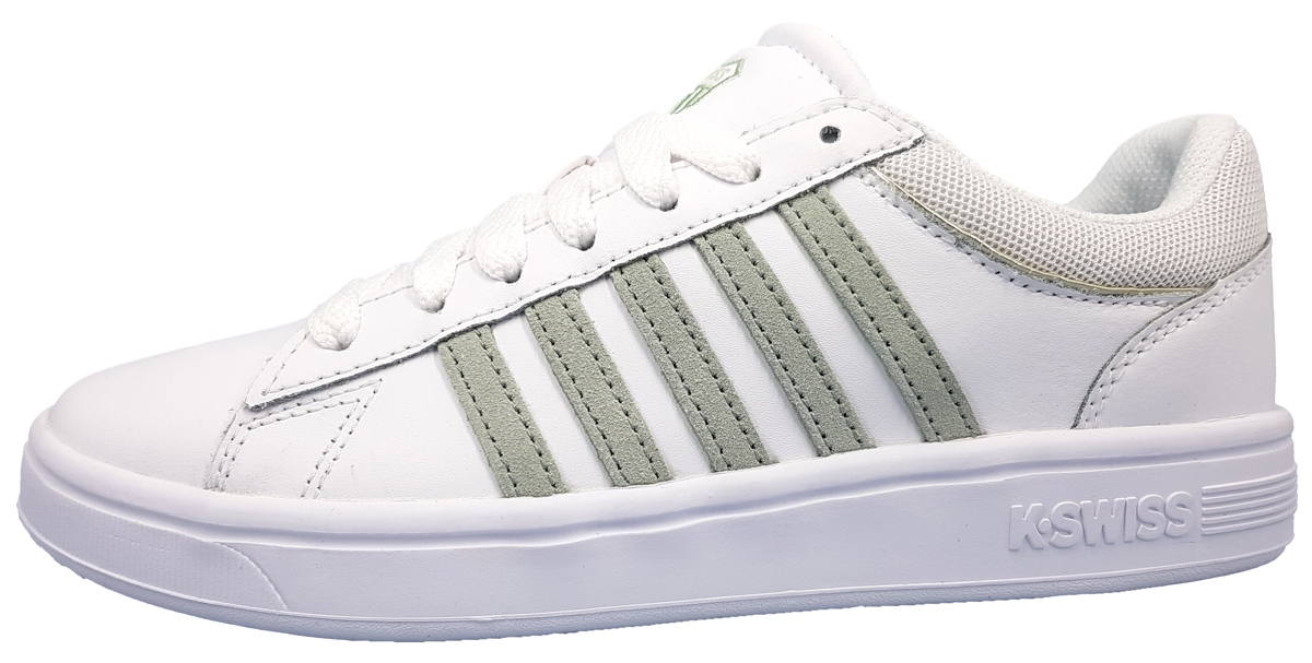 K-Swiss Court Winston LOW 96154-199-M Weiß white/frosty green