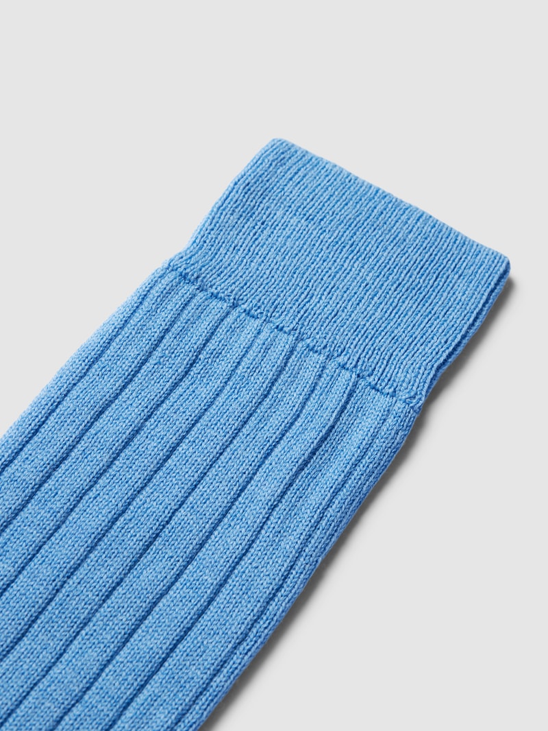 Socken aus Schurwoll-Mix Modell 'TEPPICH' in hellblau
