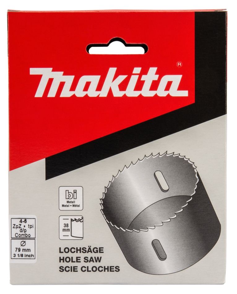 Makita Tarvikkeet P-52685 Reikäsaha 79 mm HSS Bi-metalli Valkoinen