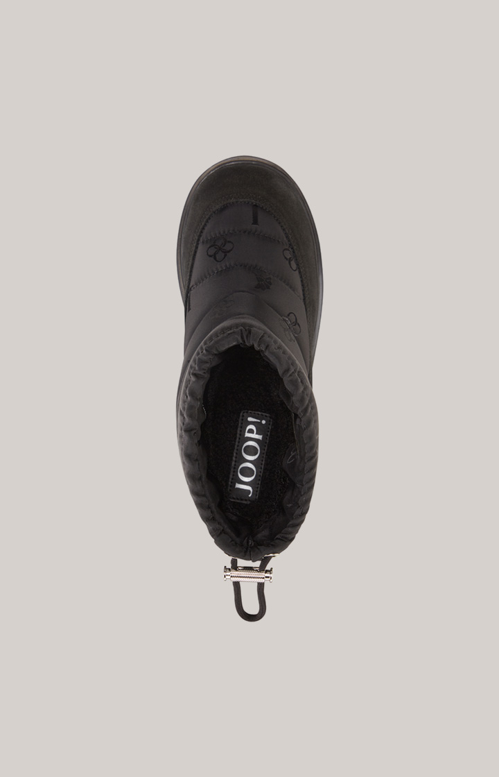 Snow Boots Decoro Tessuto Telos in Schwarz