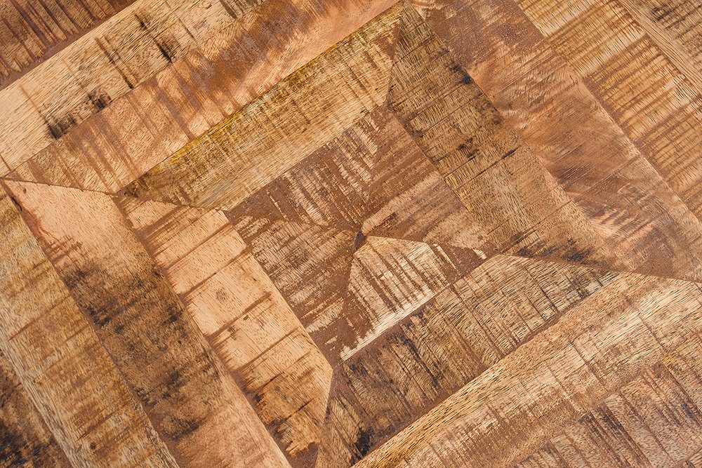 riess-ambiente Couchtisch INFINITY HOME 100cm natur, Wohnzimmer · Massivholz · eckig · Industrial · Metall
