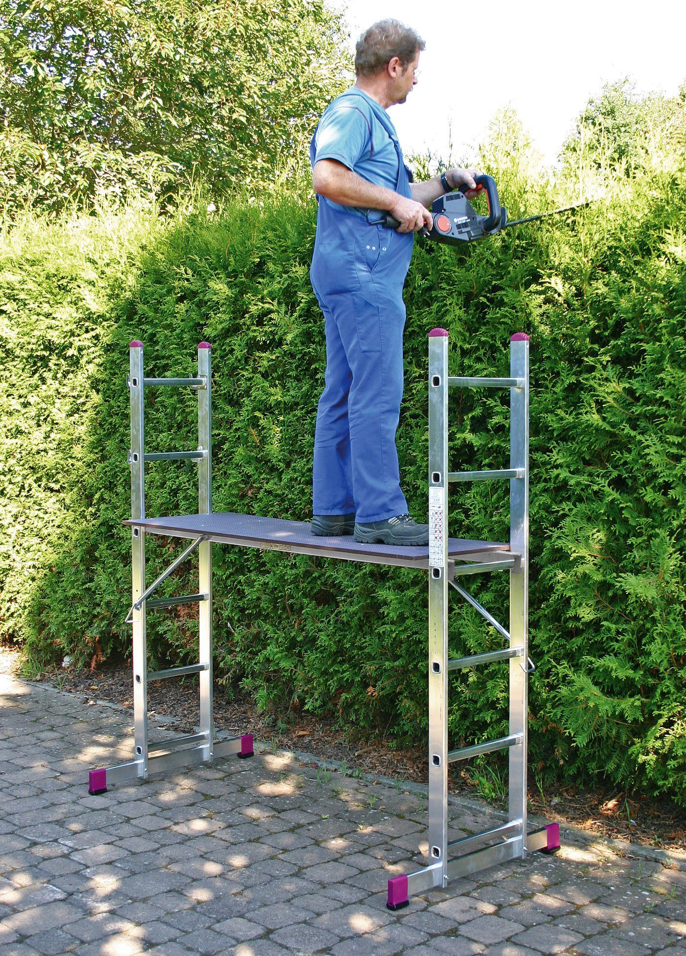 KRAUSE Arbeitsgerüst CORDA, Leitergerüst mit 4in1-Funktion