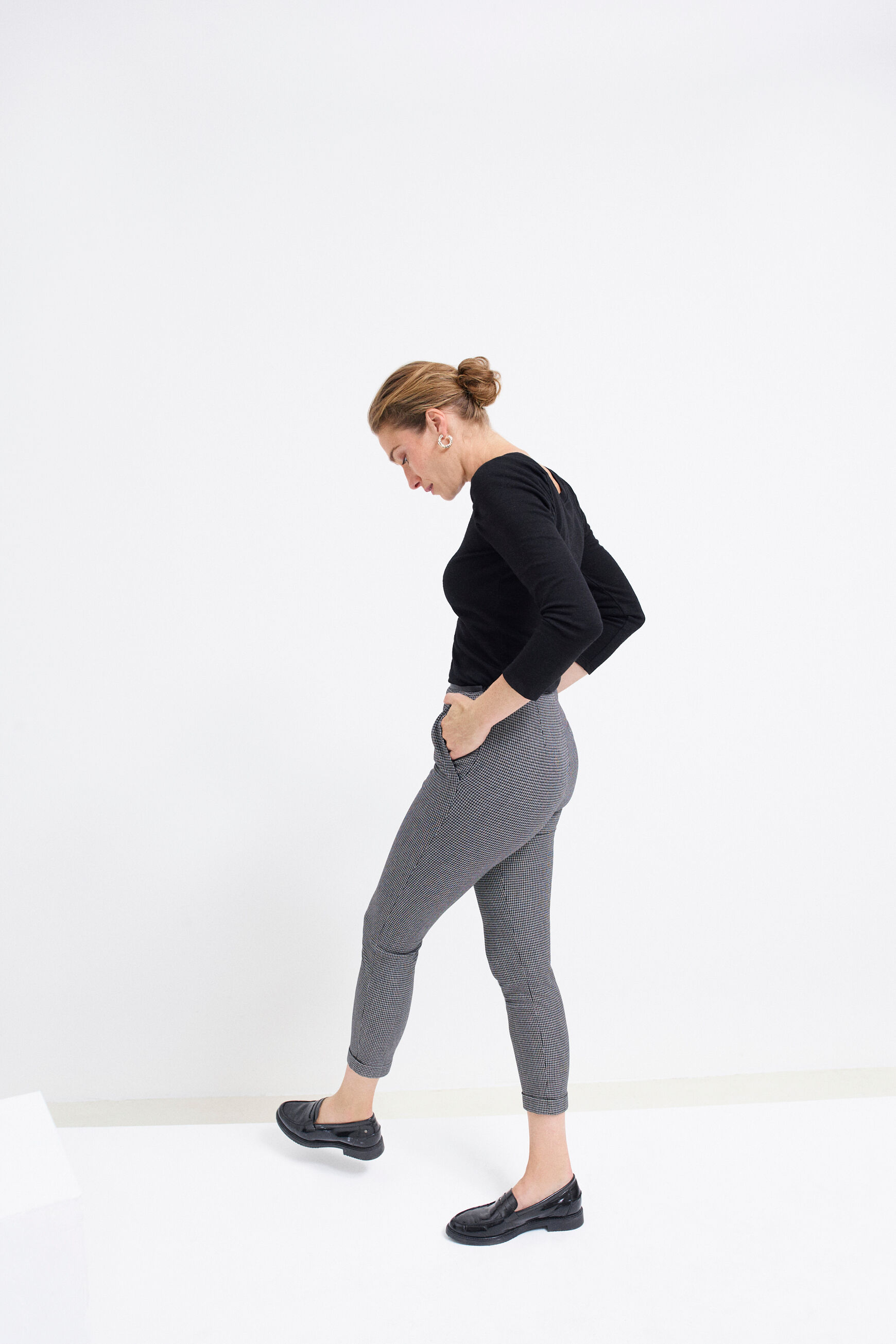 pantalon remi noir femme