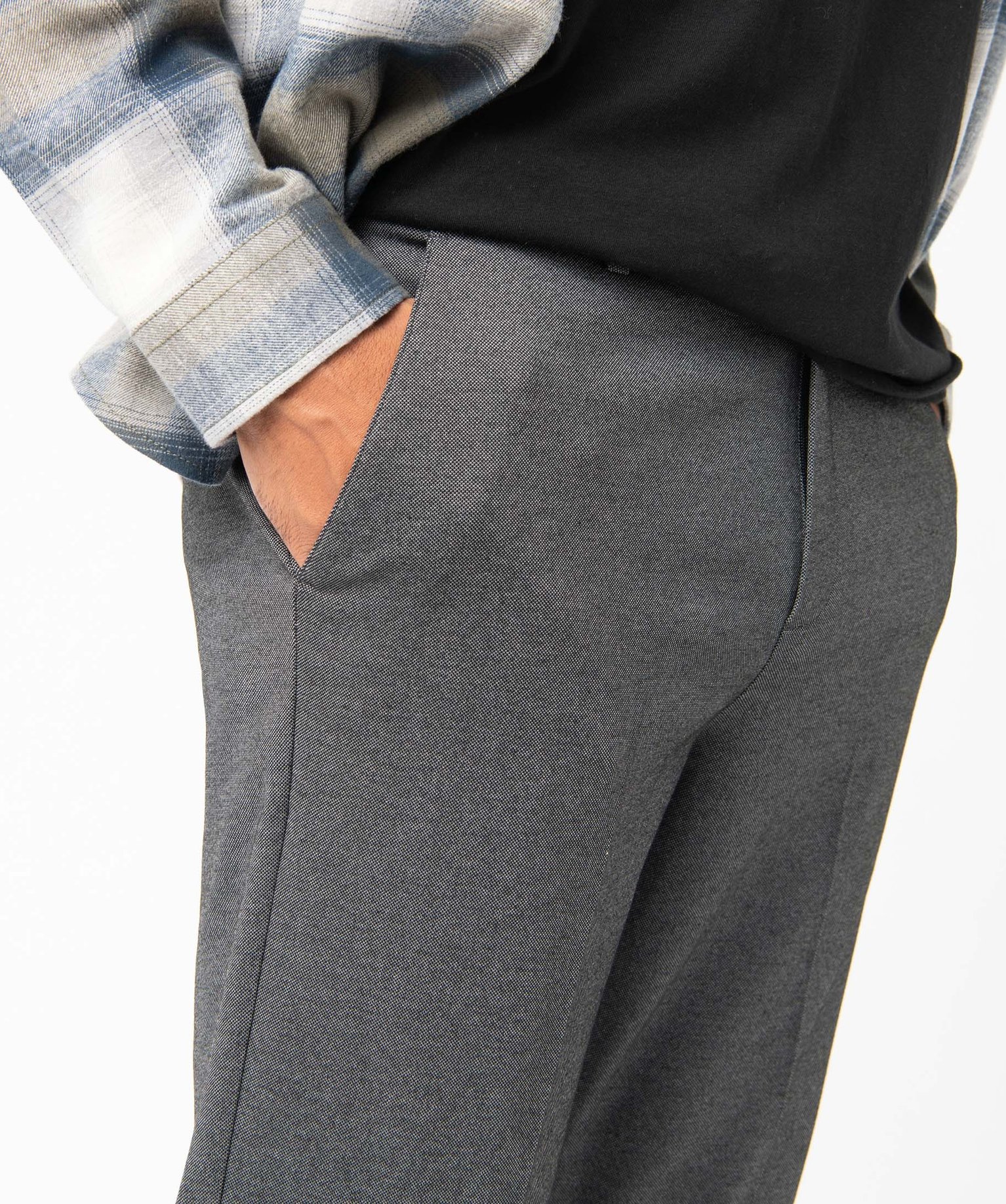 Pantalon de costume homme en toile extensible longueur chevi... carreaux | GEMO