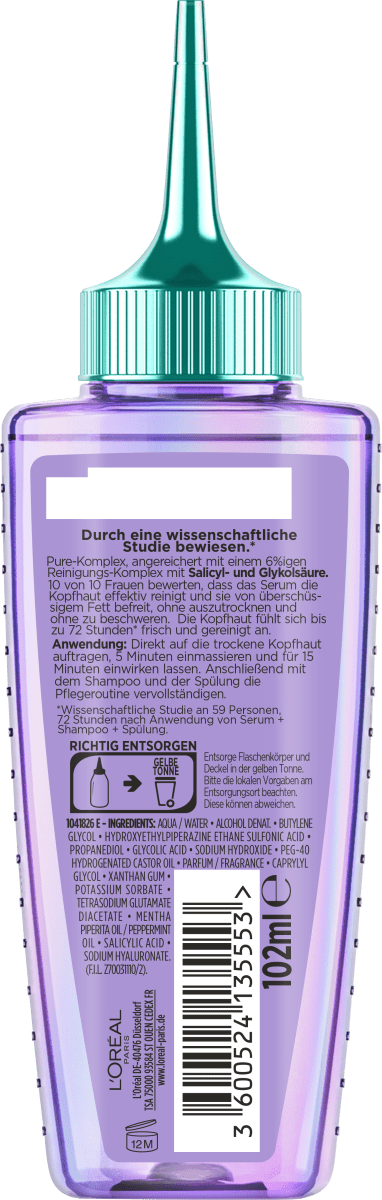 Haarserum Hydra [Hyaluronic] Pure, 102 ml