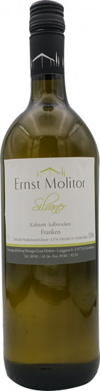 2022 Nordheimer Kreuzberg Silvaner halbtrocken 1,0 L - Weingut Ernst Molitor