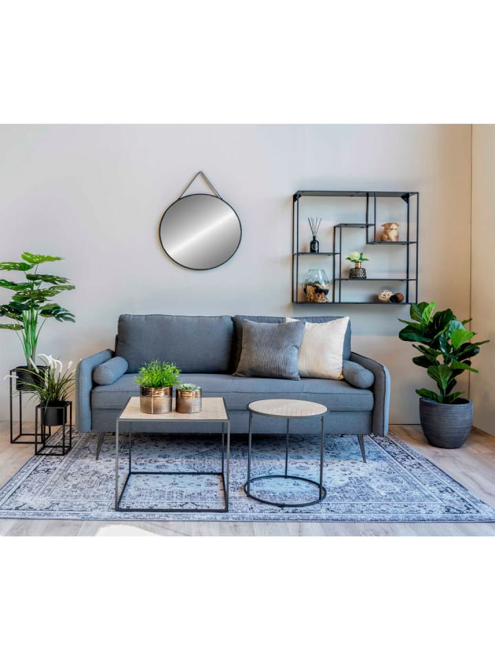 ebuy24 Spiegel Trapani Schwarz 2 x 60 cm günstig kaufen onesize