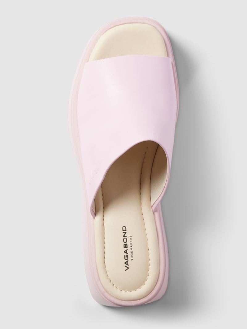 Pantolette aus echtem Leder Modell 'COURTNEY' in rosa