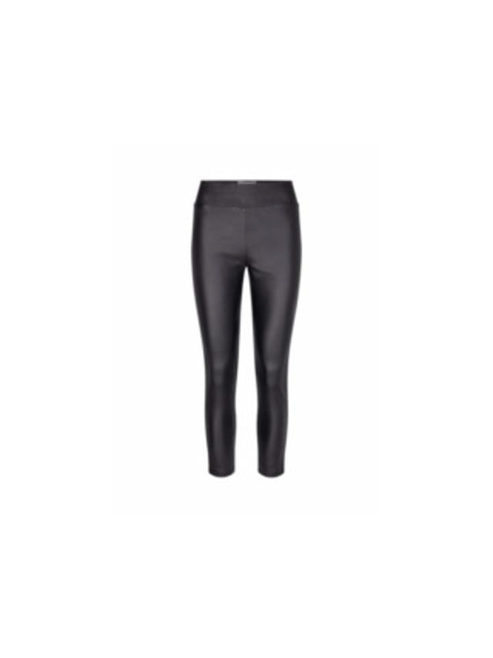 soyaconcept Lederhose für Damen in schwarz in schwarz günstig kaufen 38