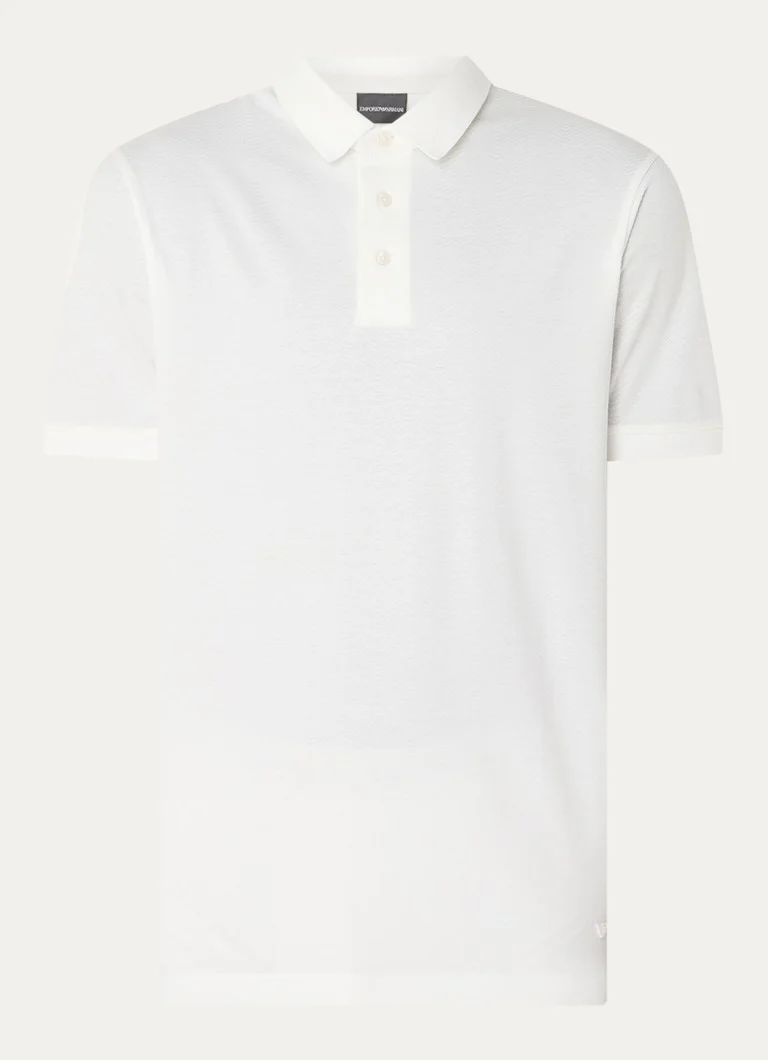 Emporio Armani teksturirana polo majica regularnog kroja