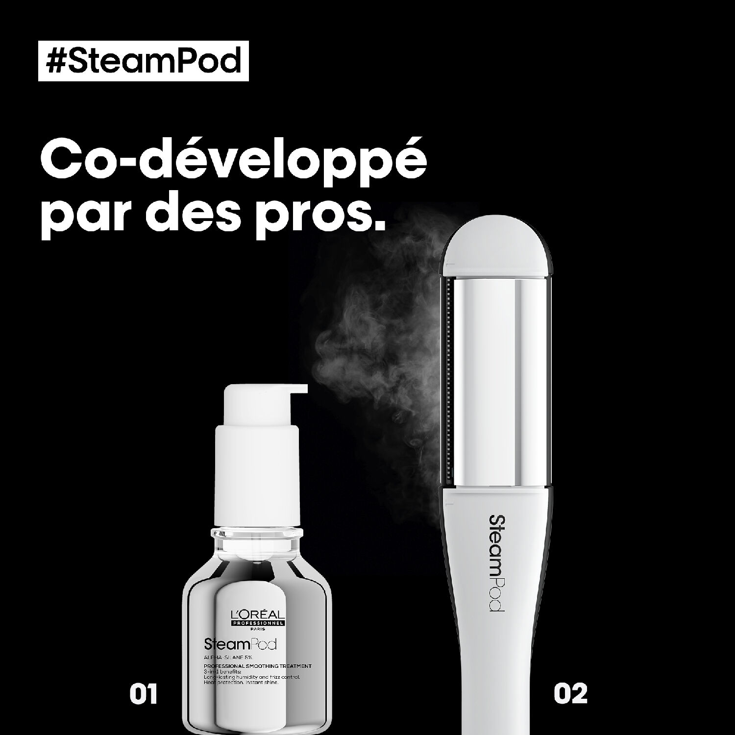 l'oréal professionnel SteamPod Soin Lissant Professionnel - Tous types de cheveux