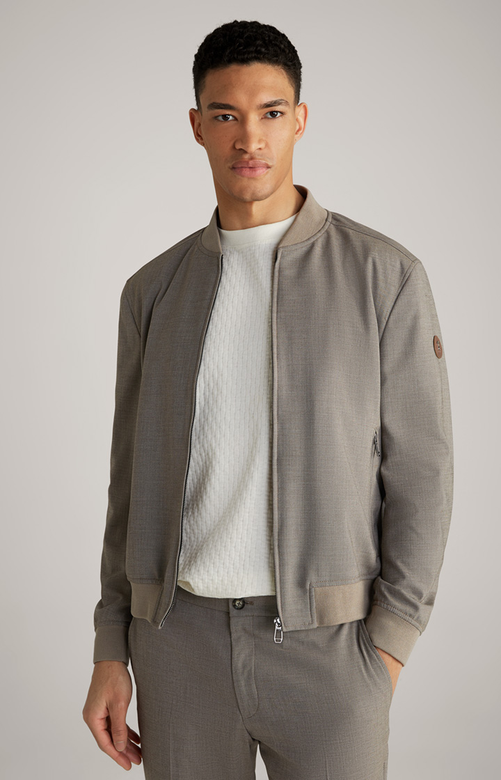 Blouson Indro in Braun meliert