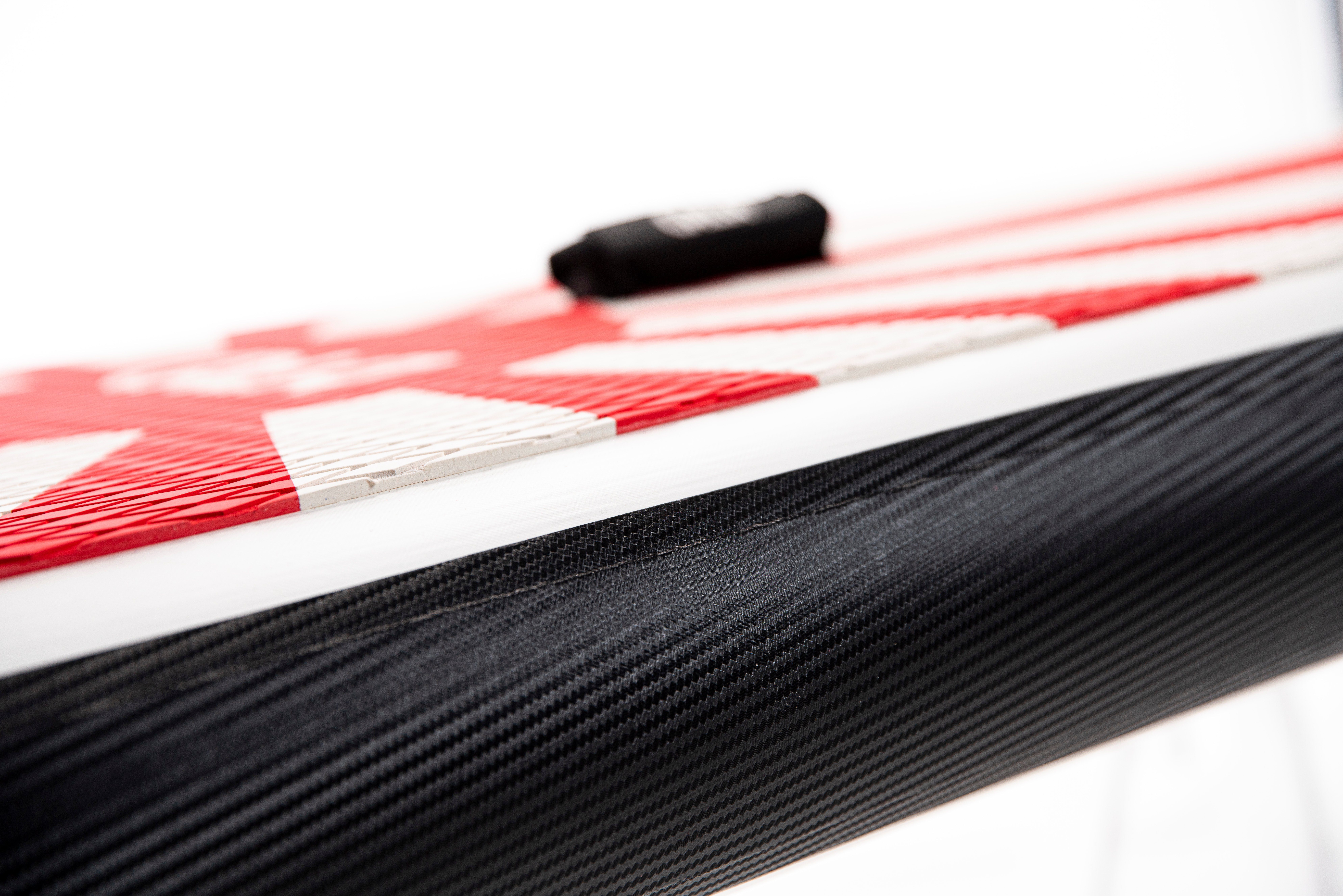 CALA SUP-Board MAZU, SUP- Board, aufblasbar, (Komplett-Set, SUP BOARD inkl. Rucksack-Trolley, Leash zu Sicherung, 3 abnehmbaren Finnen, Double Action Pumpe, Carbon-Paddel (775g), Reparatur Kit und Kamera Halterung), Allrounder für Anfänger und Fortge