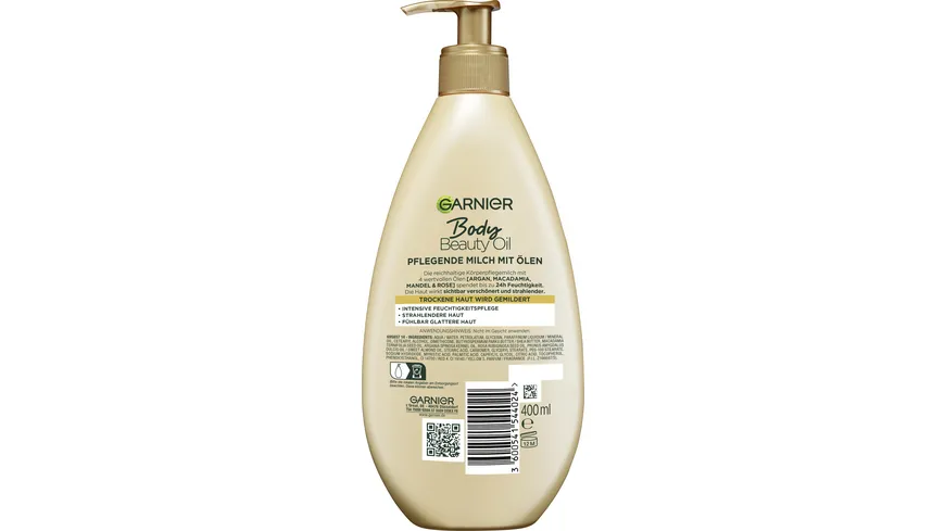 Garnier Body Oil Beauty nährende Öl-Milch für trockene Haut 400 ml