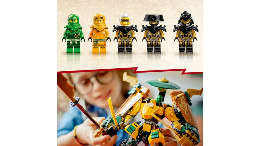 LEGO NINJAGO 71794 Lloyds und Arins Training-Mechs mit Action-Figuren