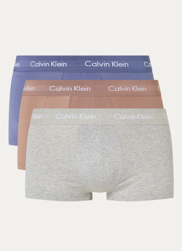 Cuecas boxer Calvin Klein com cós com logo, pacote com 3 unidades
