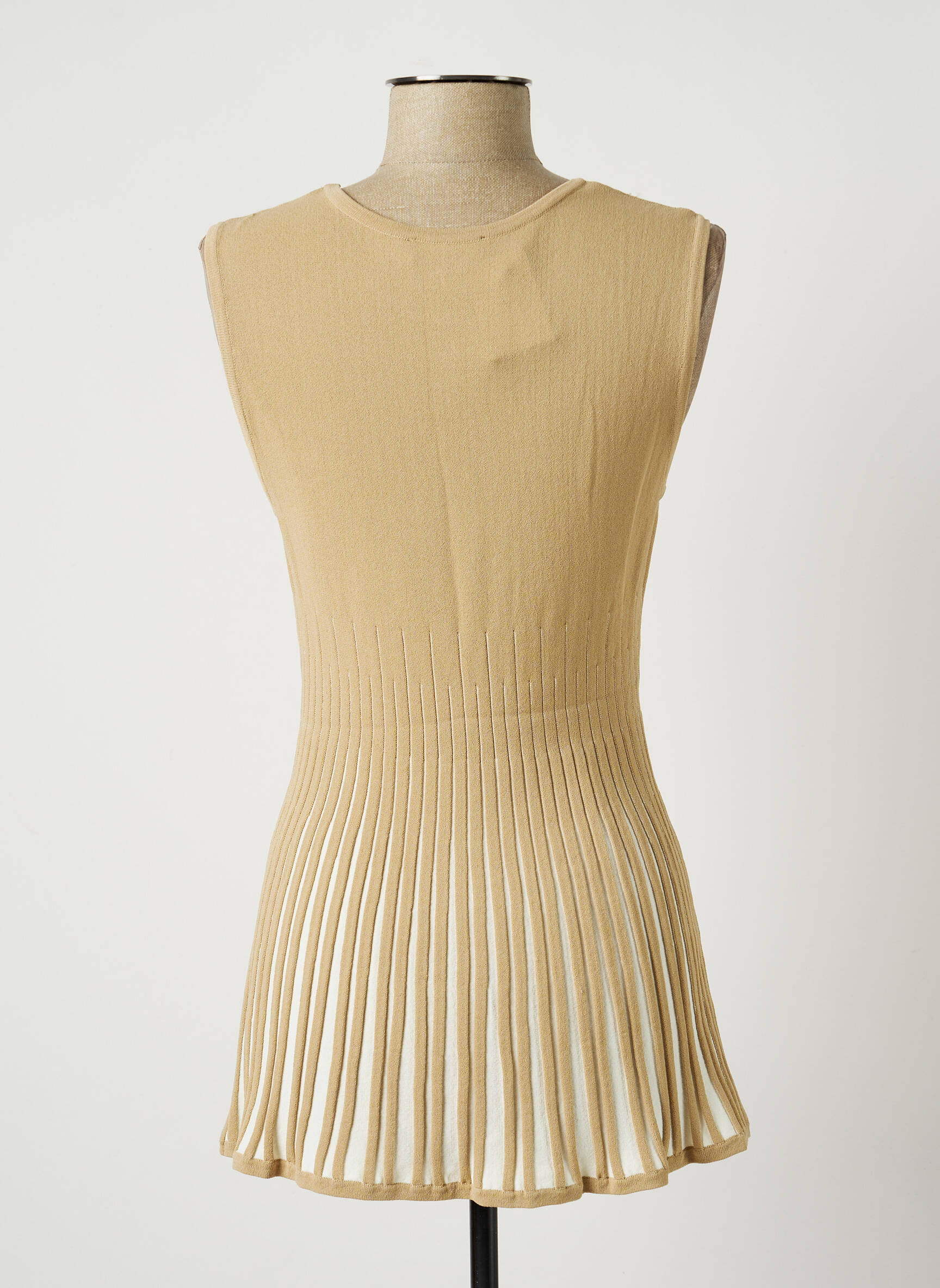 Finette Tuniquesansmanche Femme couleur beige