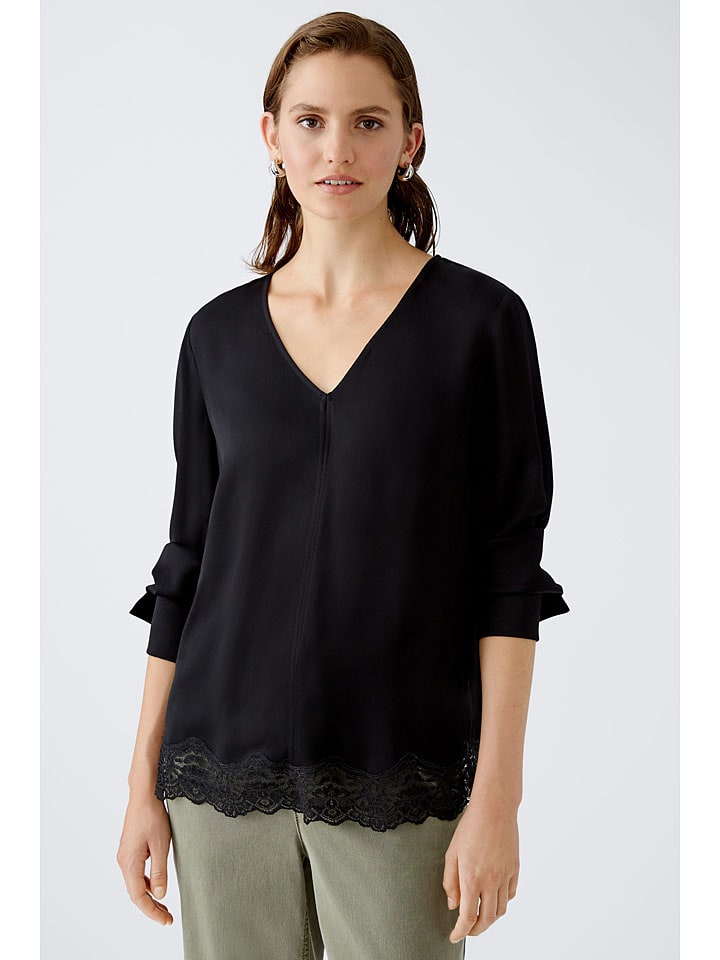 Oui Bluse in Schwarz günstig kaufen