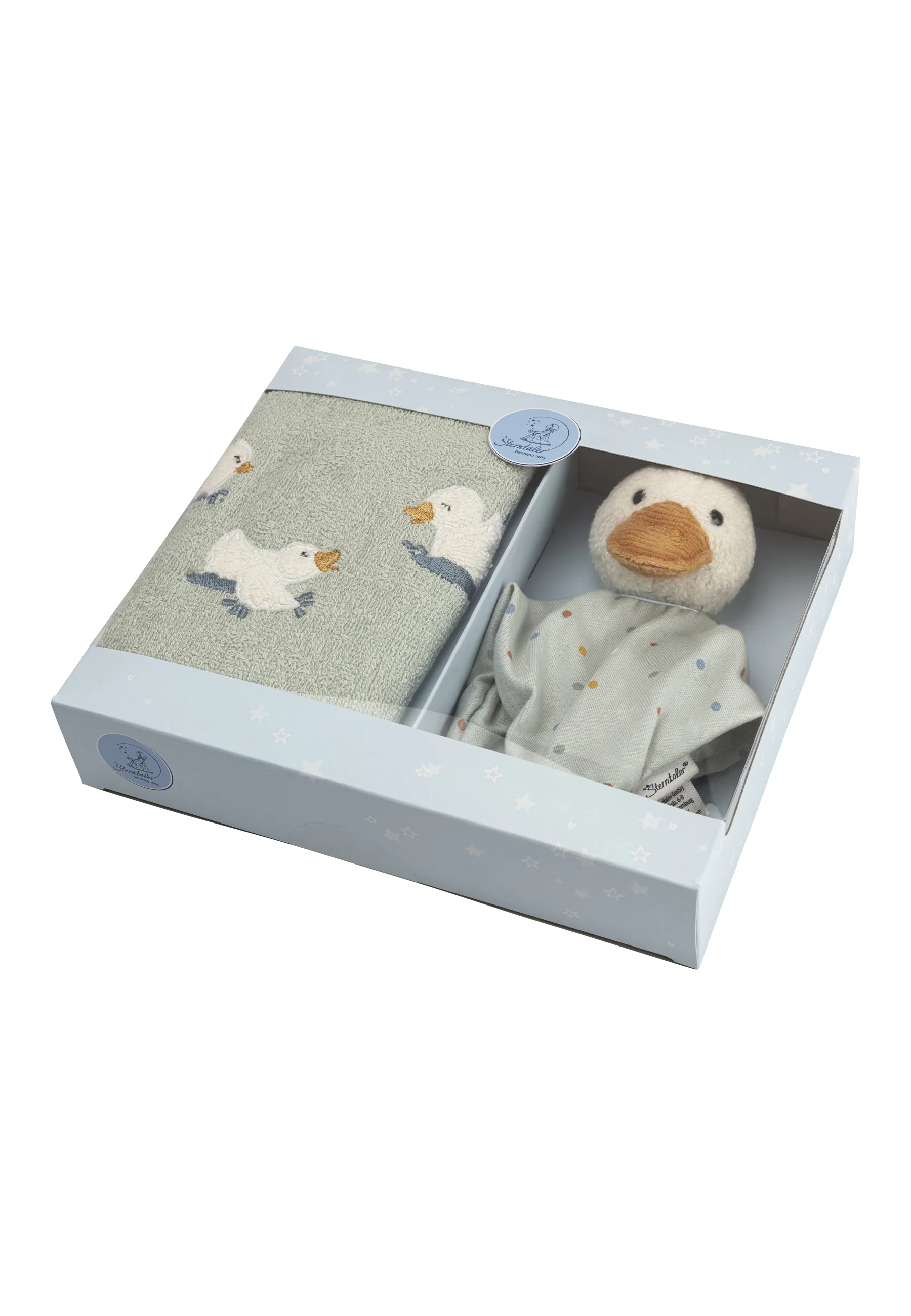Geschenkset Ente Edda in helltürkis