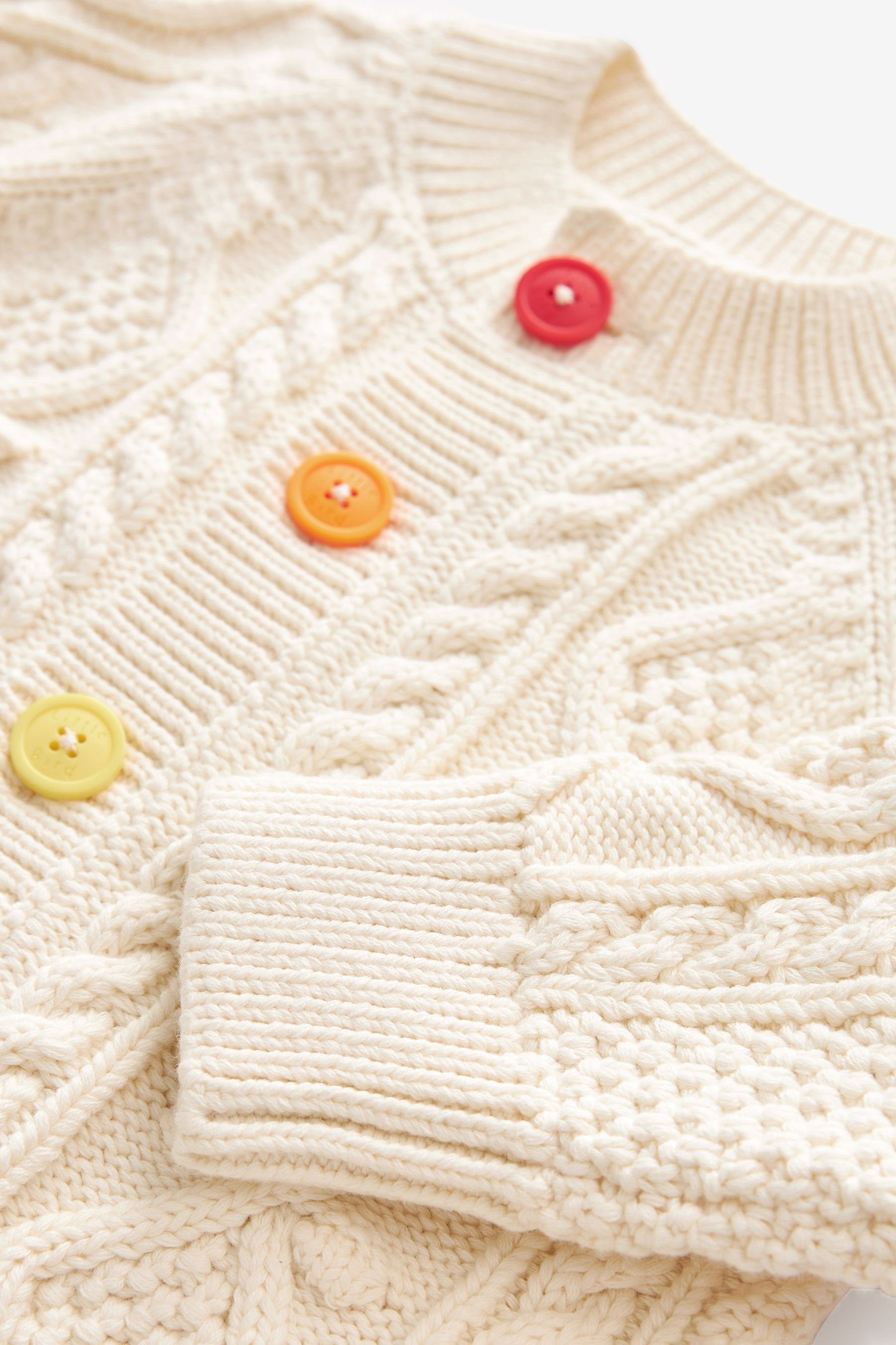 Little Bird by Jools Oliver Strickjacke Little Bird By Jools Oliver Strickjacke Zopfmuster (1-tlg)