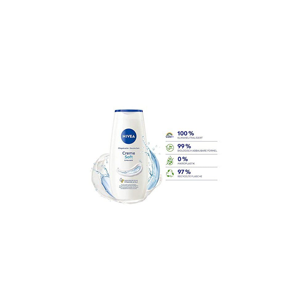 Nivea Duschgel Creme Soft Pflegedusche, 250ml