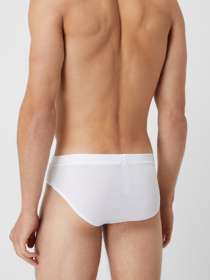 Slip mit Label-Detail in weiß