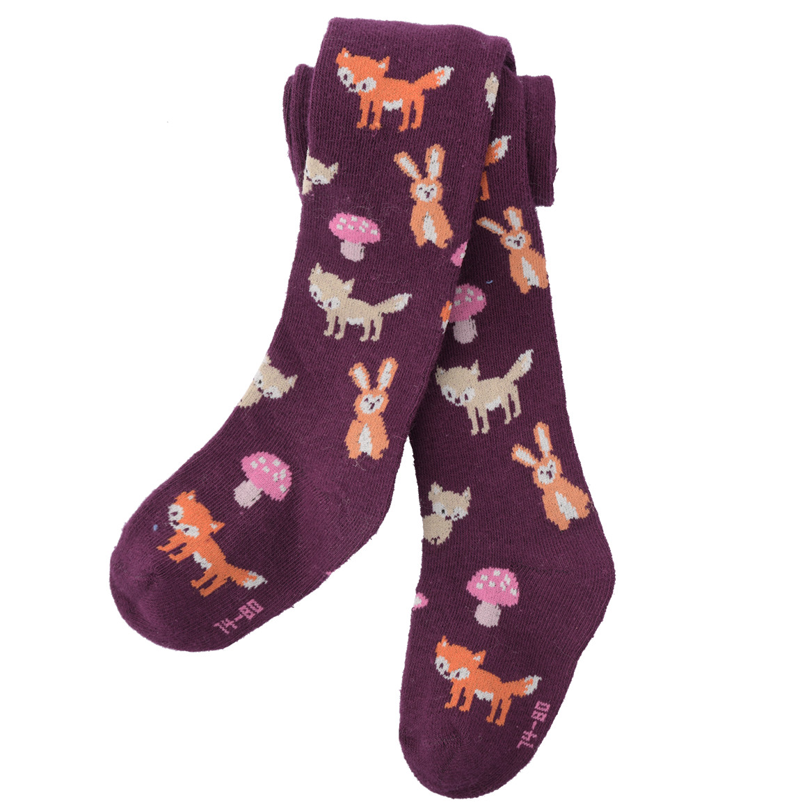 2 Baby Strumpfhosen mit Waldtier-Motiven