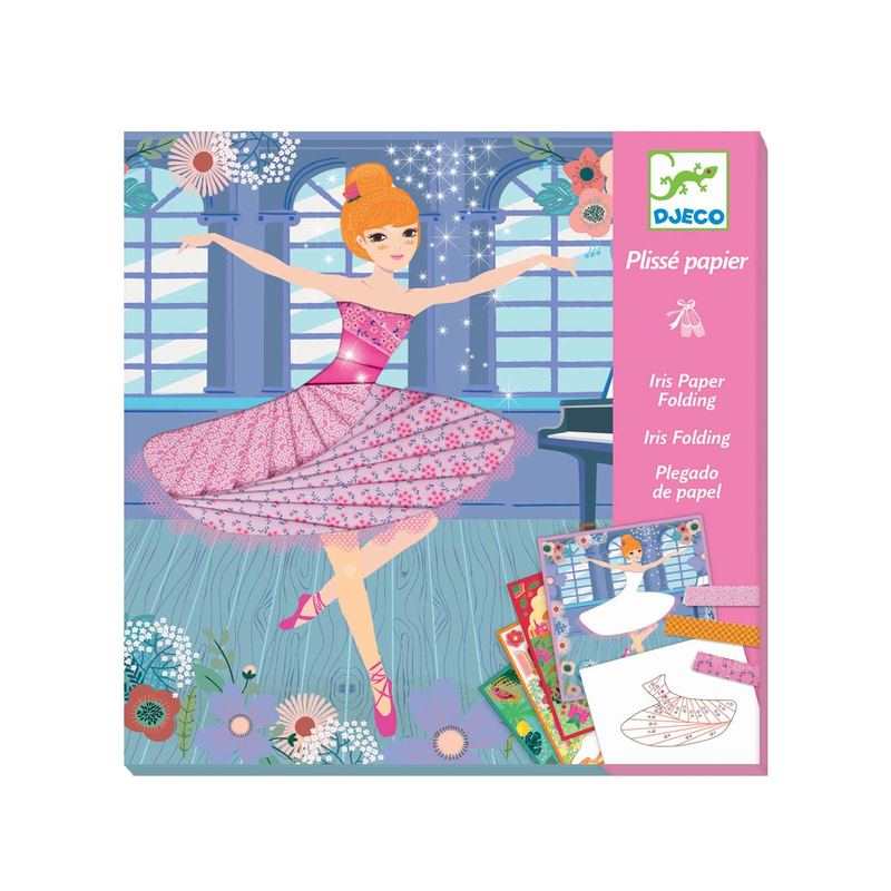 Coffret 4 tableaux danseuses en papier plissé