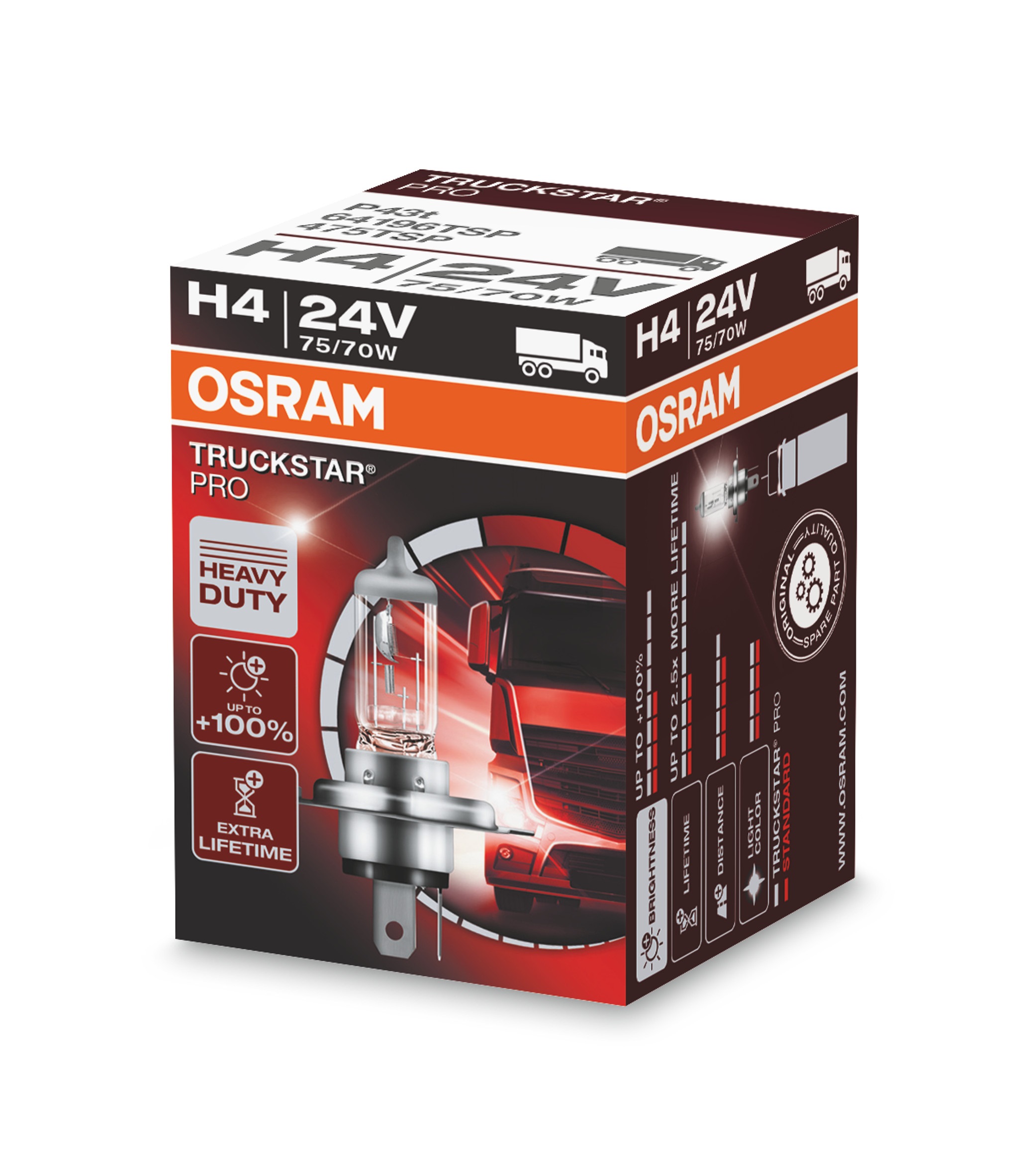 OSRAM Truck Star Pro H4 24 V, 1 Stück - ATU