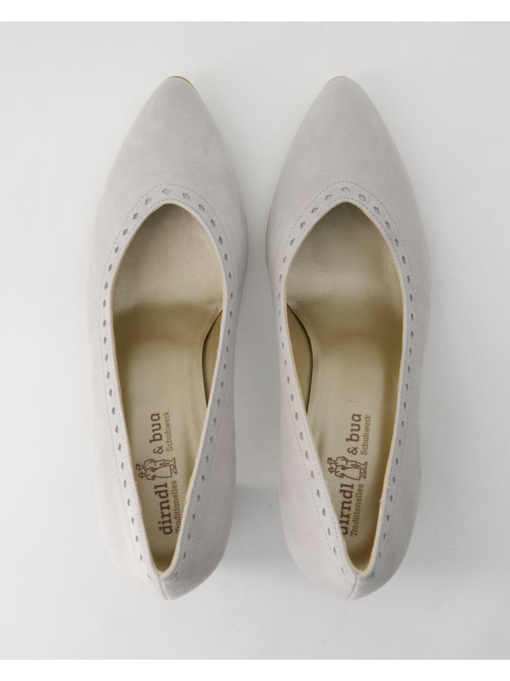 dirndl bua Trachtenschuhe in Grau günstig kaufen