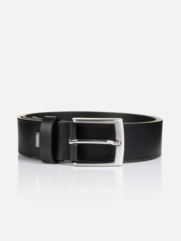Monti Ledergürtel TUSTON in black uni günstig kaufen