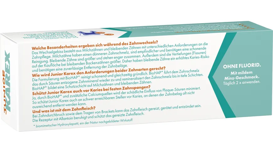 Karex Junior Zahnpasta 65 ml