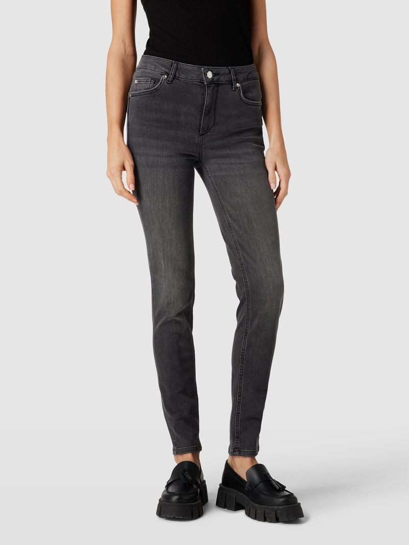 Jeans im 5-Pocket-Design Modell 'DIVINE' in schwarz