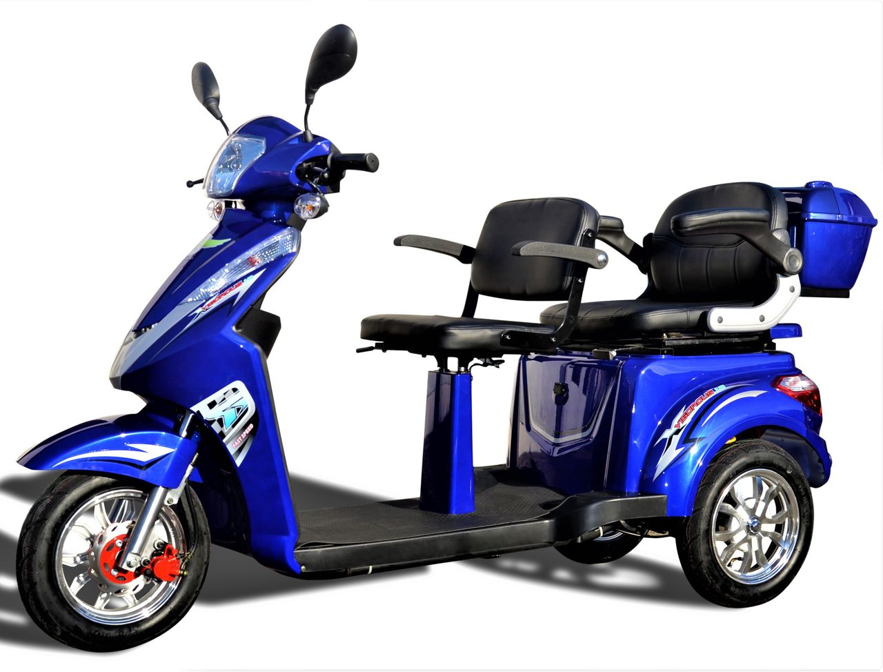ECO ENGEL 503 Blau, 25 km/ h 1000 Watt/ 20 Ah Elektromobil Zweisitzer