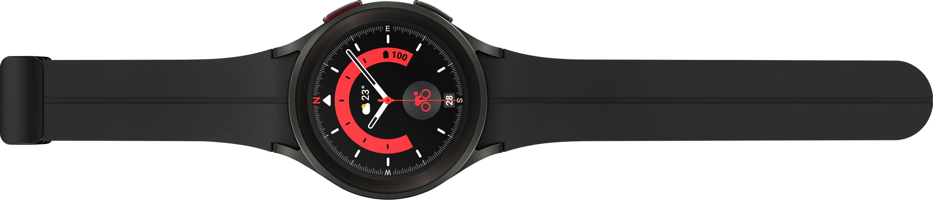 Samsung Galaxy Watch 5 Pro 45mm LTE Smartwatch (3,46 cm/1,4 Zoll, Wear OS by Samsung), Fitness Uhr, Fitness Tracker, Gesundheitsfunktionen