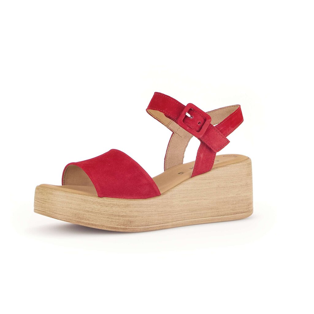 Gabor fashion Plateau Sandale rot