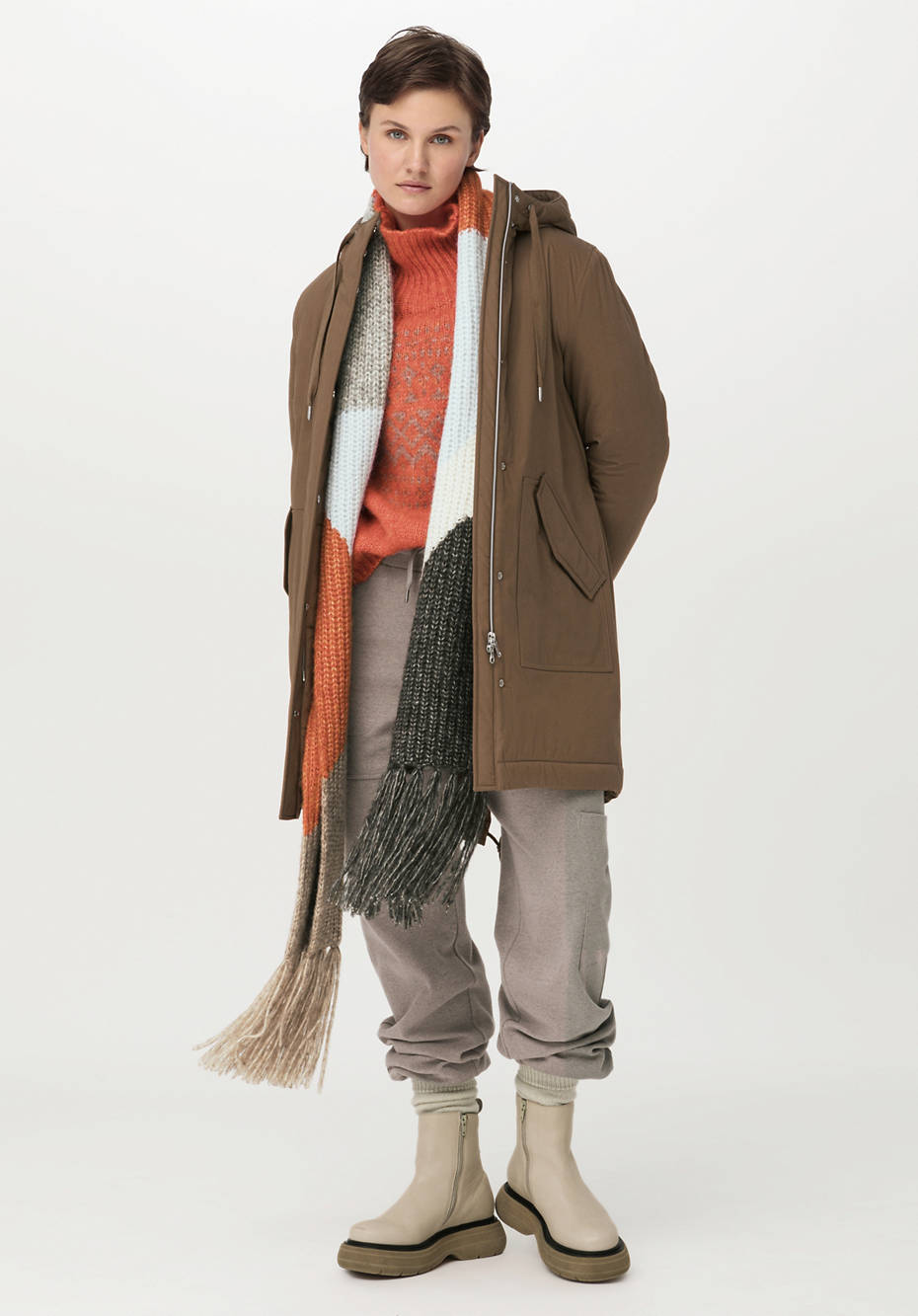 Parka Nature Shell aus reiner Bio-Baumwolle