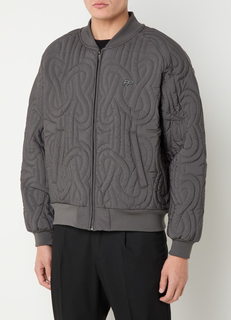 Jachetă bomber cu logo texturat Filling Pieces