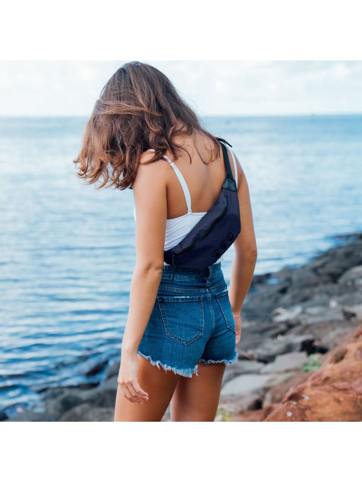 SONS OF ALOHA Bauchtasche Umhängetasche Brusttasche groß | Sling Bag Zoll blau in blau günstig kaufen onesize