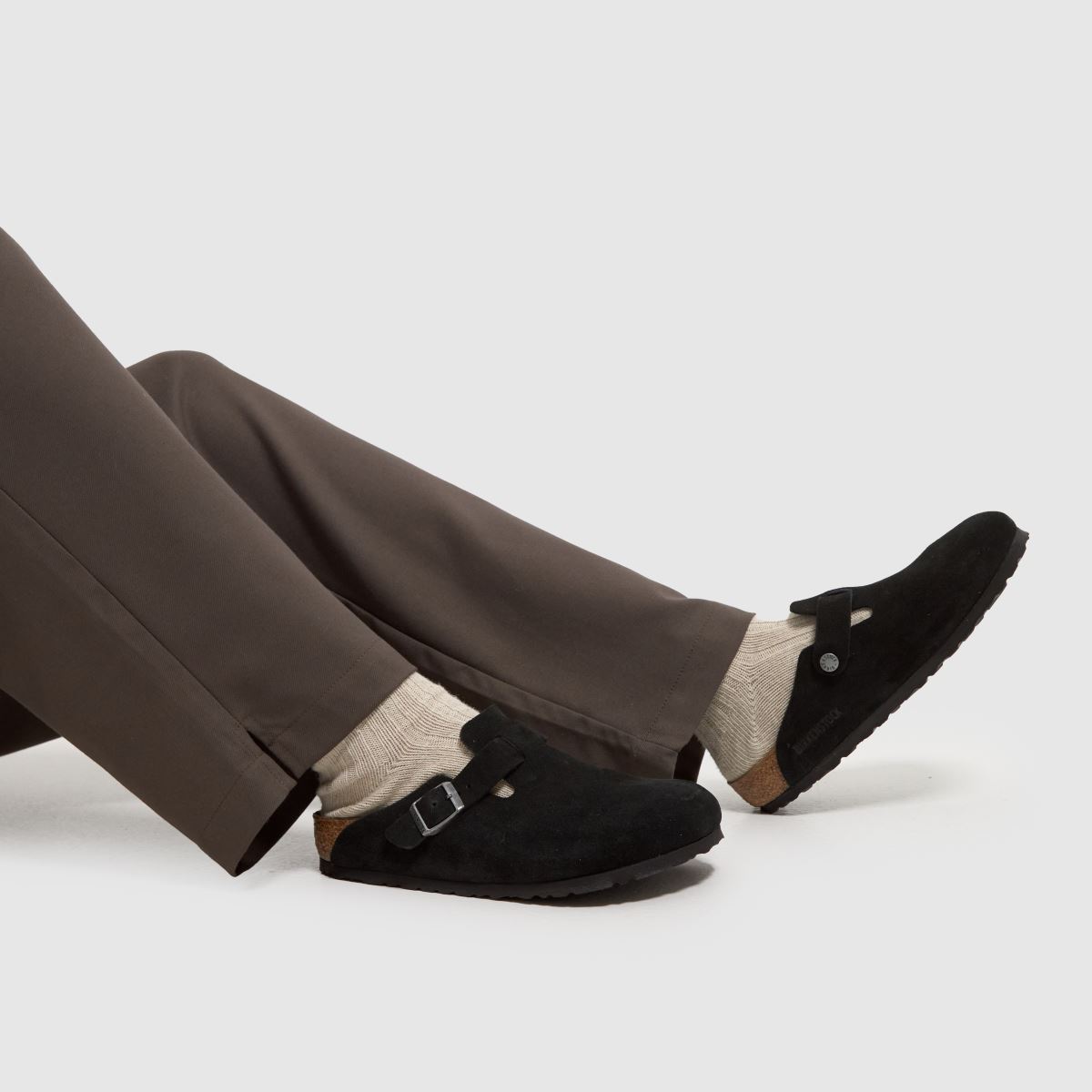 BIRKENSTOCK Boston klumpa szandál fekete színben
