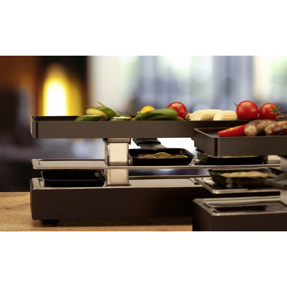 Trisa Raclette Trisa Style Connect Raclette 8 Pfännchen, Antihaftbeschichtung Schwarz