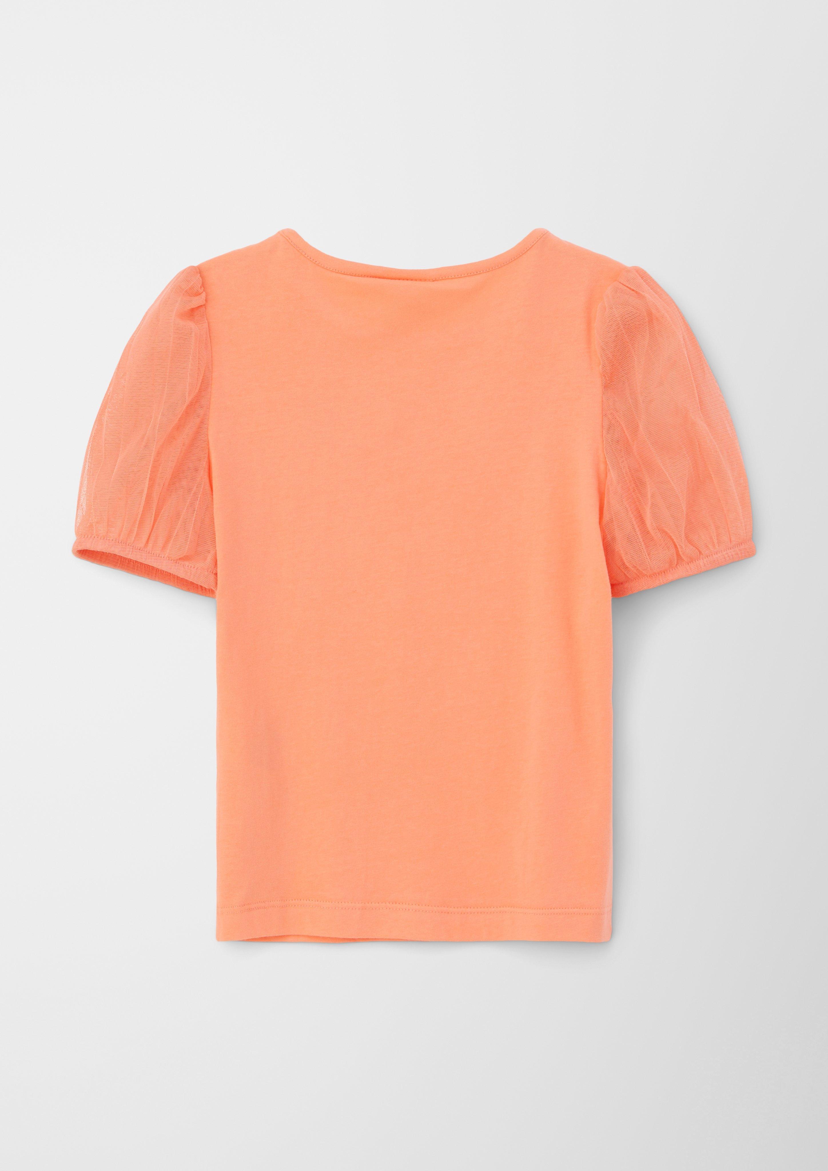 T-Shirt mit Mesh-Ärmeln  2127375-2034