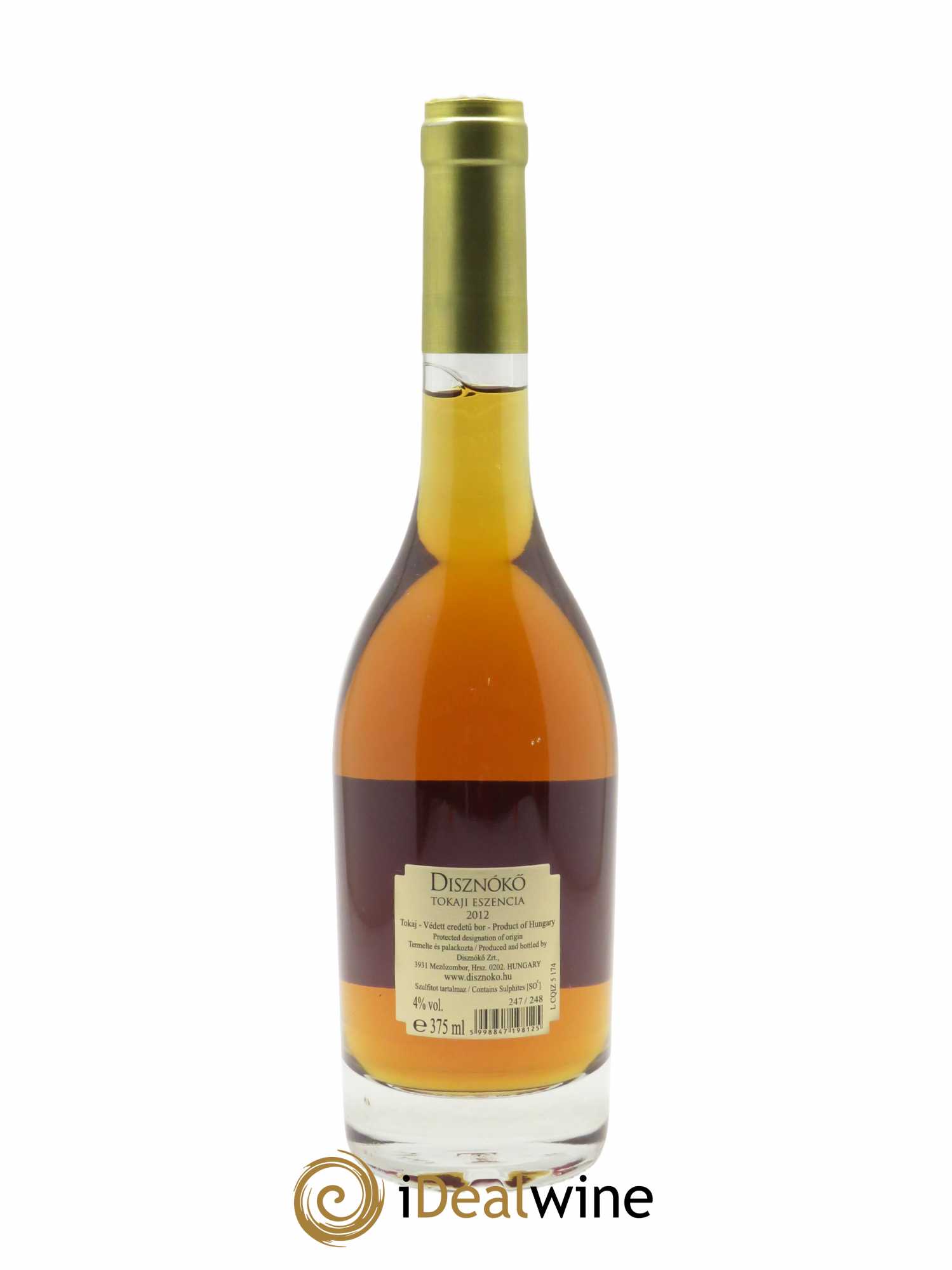 Tokaji Eszencia Disznoko (Domaine)  2012 - Lot de 1 Demi-bouteille